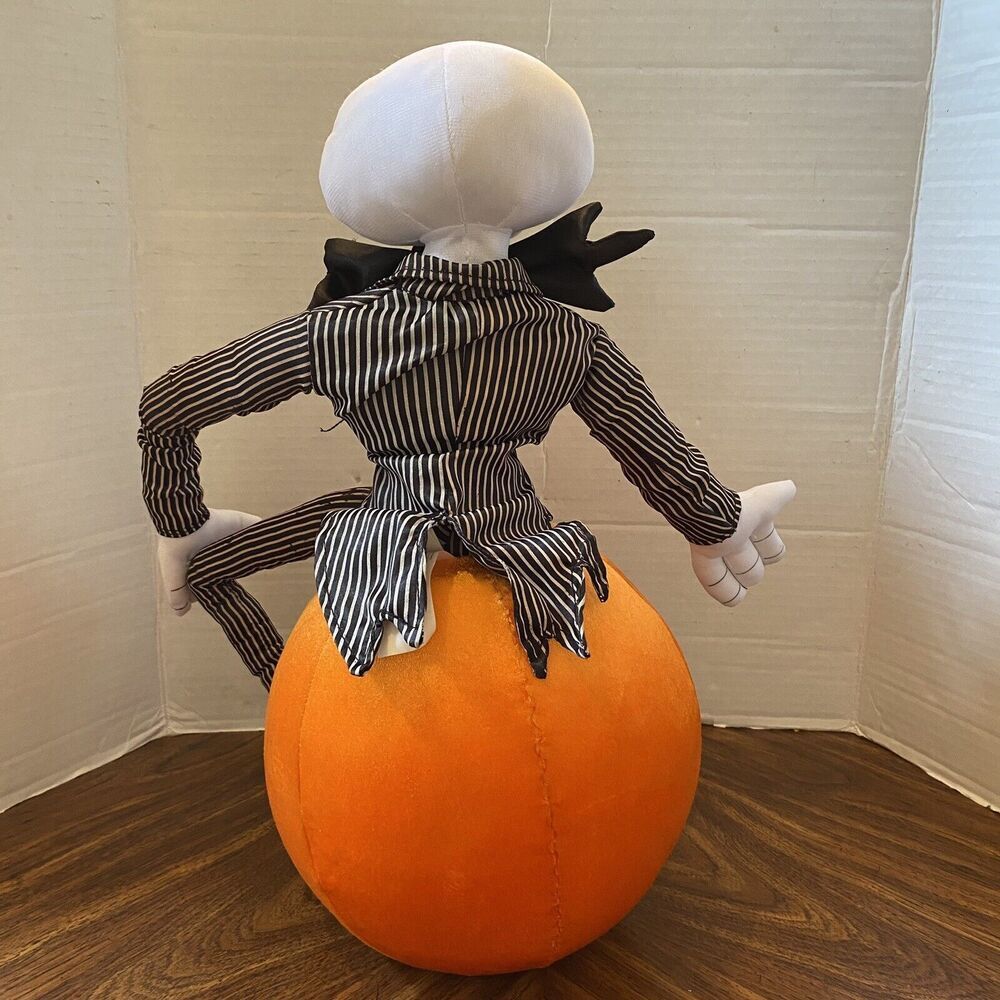 Halloween Disney Nightmare Before Christmas Jack Skellington Pumpkin Greeter 20” - Picture 5 of 12